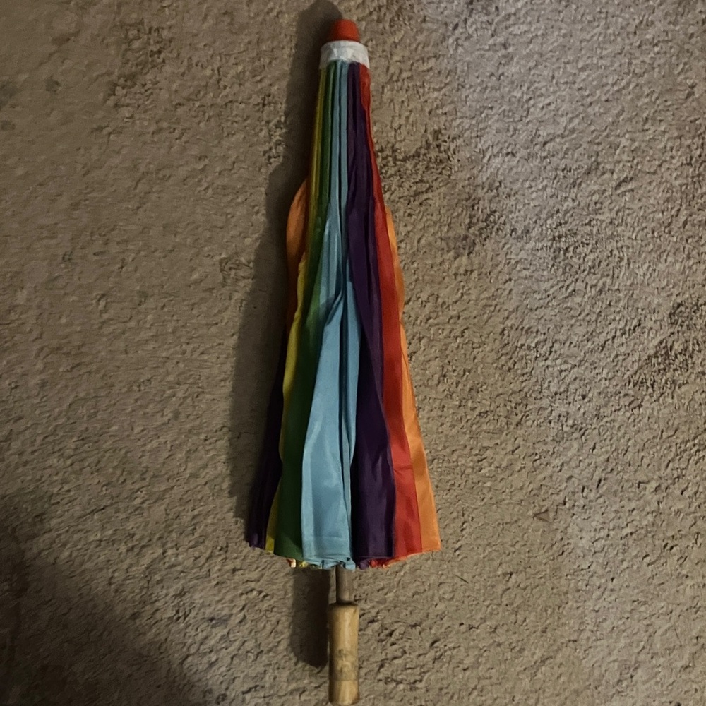 Colorful Striped Umbrella